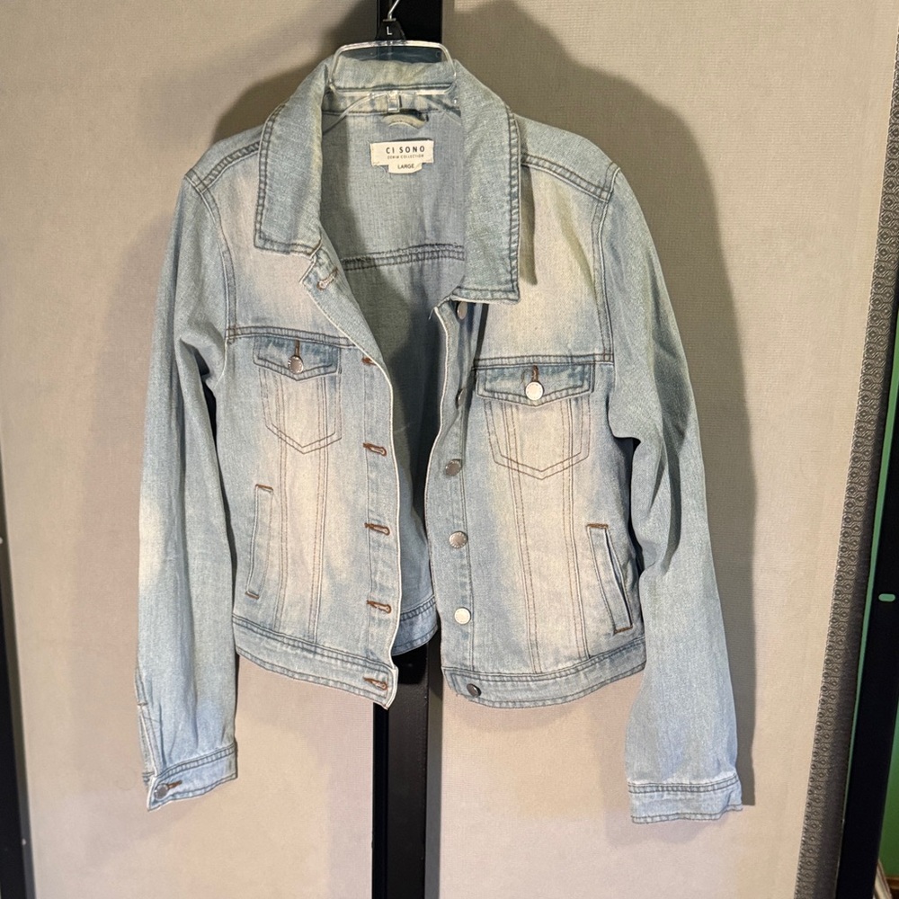 Ci Sono Classic Light Blue Jean Jacket